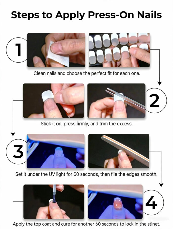 [Cure in 40s with Lamp] Sheer Nude Red Floral Gel Nail Wraps (Oval Shape) - 20pcs Self-Adhesive, Turns to Hard Nail Tips Instantly - Image 5